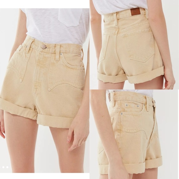BDG Women's Tan Jean Shorts - Picture 1 of 10